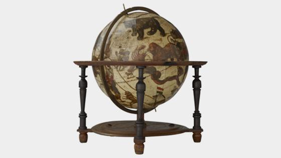 Hemelglobe van Jodocus Hondius