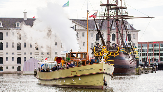 Vaar mee met onze stoere stoomschip!