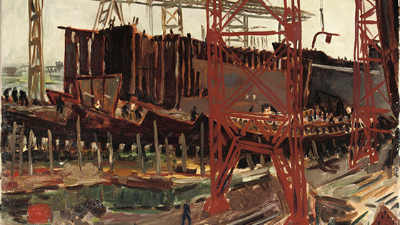 Tentoonstelling NDSM Werf | bouw MS Oranje