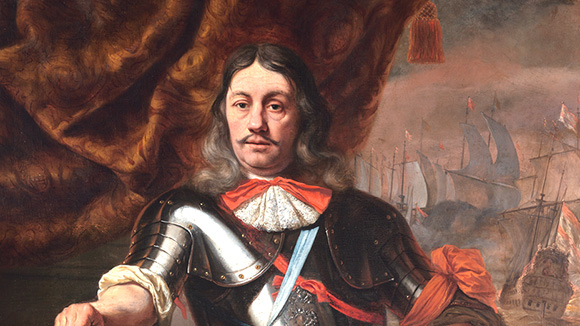 Het portret van Luitenant-Admiraal Cornelisz Tromp 