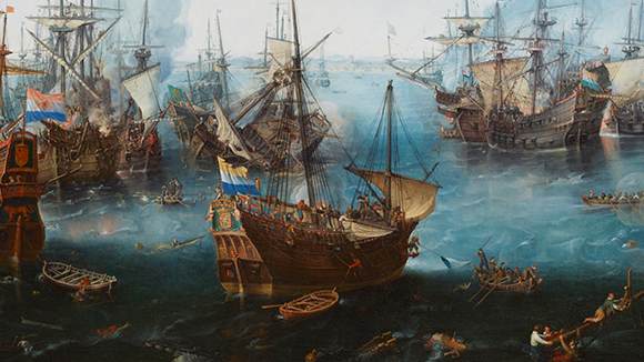 De Zeeslag bij Gibraltar 