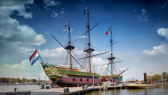 het VOC-schip Amsterdam
