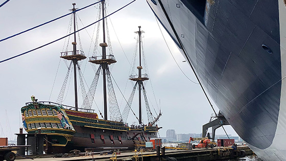 publiekstrekker VOC-schip Amsterdam keert terug naar museumsteiger