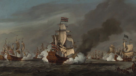 Precies 350 jaar geleden: Zeeslag bij Kijkduin