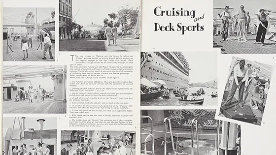 Sport en spel op het Promenadedek