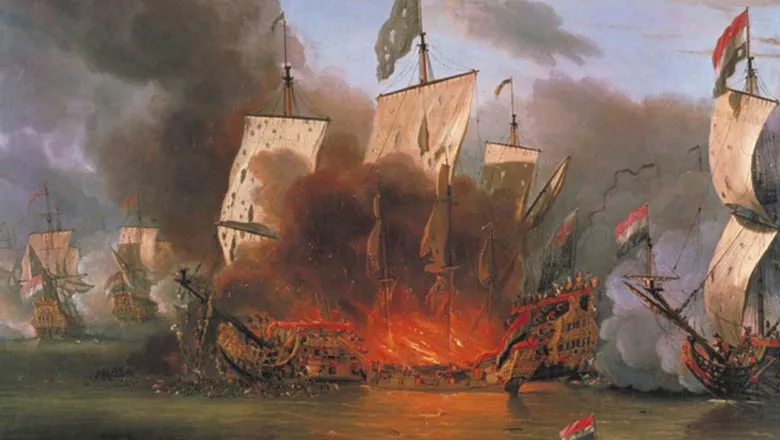 Zeeslag bij Solebay, 7 juni 1672.