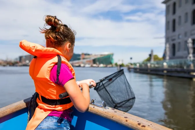 Koningsvissen met Plastic Whale